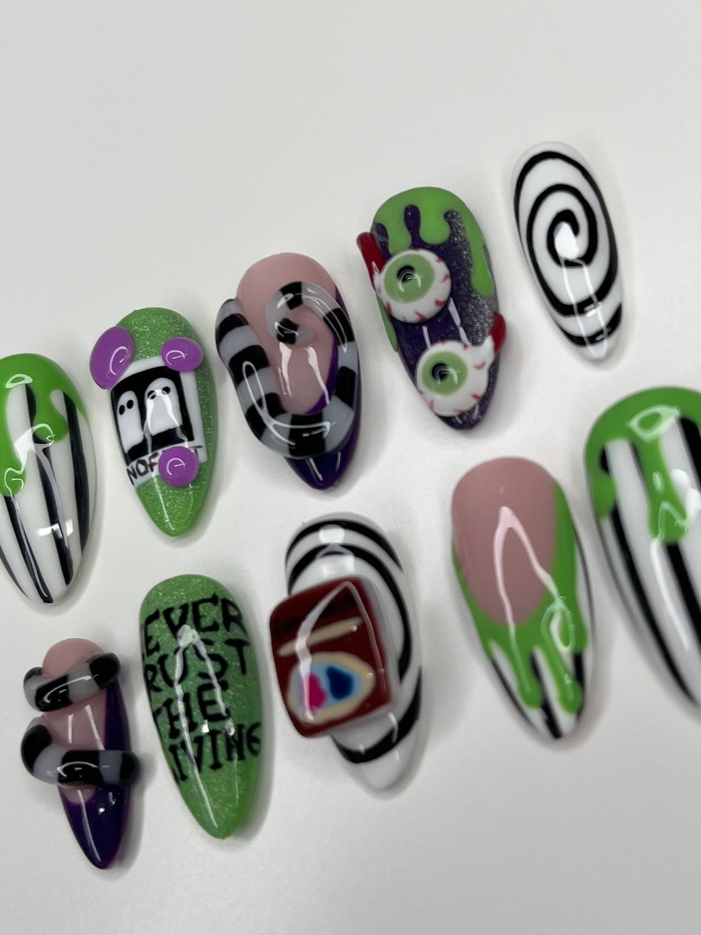 Beetle Juice Nails