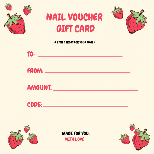 Nail Voucher E Gift Card